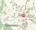 Šimonovice <br> detail s čísly popisnými
